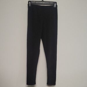Irelia Fleece-lined Black Leggings